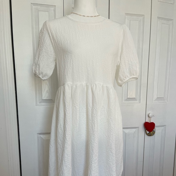 Puff Midi Dress with Sailor Collar (detachable). - Picture 3 of 13